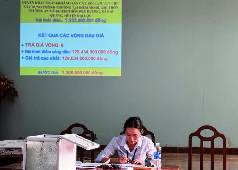 Quảng Nam: Đấu giá mỏ cát tăng ‘sốc’, gấp 129 lần so với giá khởi điểm- Ảnh 1.