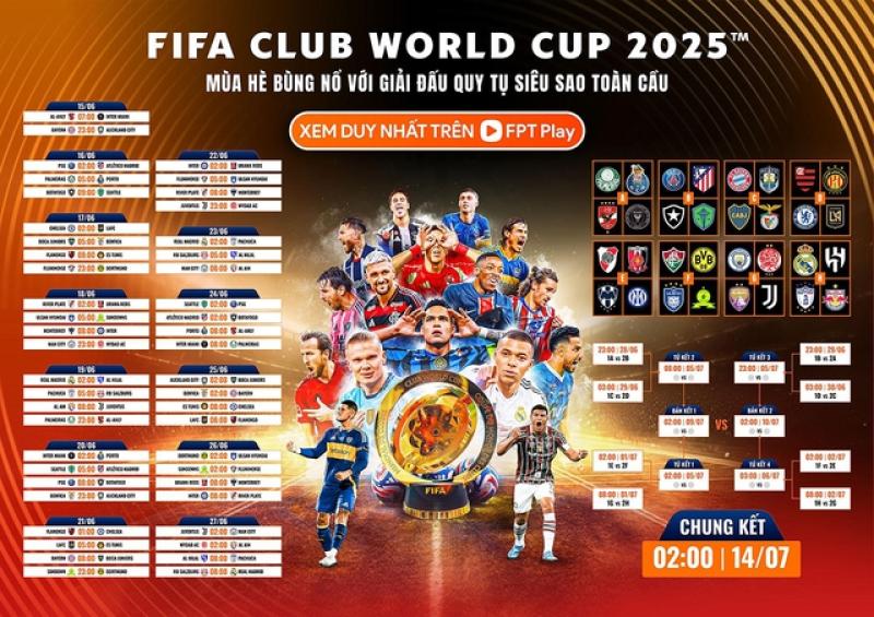 3 trải nghiệm đặc biệt khi xem FIFA Club World Cup 2025™ trên FPT Play- Ảnh 1. 3 trải nghiệm đặc biệt khi xem FIFA Club World Cup 2025™ trên FPT Play- Ảnh 1.