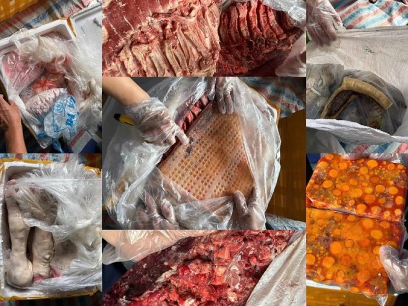 Công an tạm giữ 20 tấn nội tạng động vật bốc mùi, không rõ nguồn gốc- Ảnh 4.