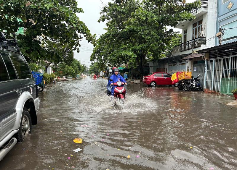 TP.HCM đón trận mưa lớn nhất từ đầu năm đến nay: Bất ngờ ở những 'rốn ngập'- Ảnh 11.