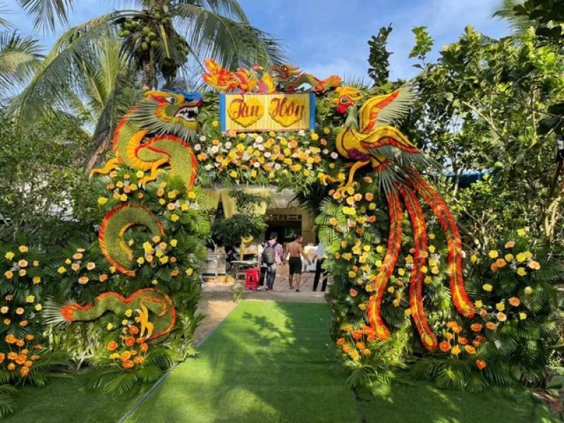 Trang trí tiệc, làm cổng cưới truyền thống, thu nhập gần 50 triệu đồng/tháng- Ảnh 5.
