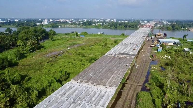 Hợp long cầu Bình Gởi bắc qua sông Sài Gòn, đường Vành đai 3 TP.HCM- Ảnh 2. Hợp long cầu Bình Gởi bắc qua sông Sài Gòn, đường Vành đai 3 TP.HCM- Ảnh 2.