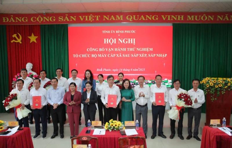 Bình Phước: Công bố ban trù bị 5 phường, xã mới để vận hành thử nghiệm bộ máy- Ảnh 1. Bình Phước: Công bố ban trù bị 5 phường, xã mới để vận hành thử nghiệm bộ máy- Ảnh 1.