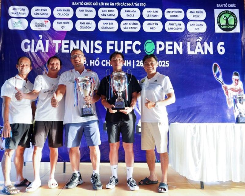 Sôi động Giải Tennis FUFC Open lần 6: Gắn kết, sẻ chia và lan tỏa yêu thương- Ảnh 4.