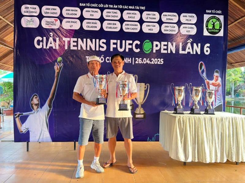 Sôi động Giải Tennis FUFC Open lần 6: Gắn kết, sẻ chia và lan tỏa yêu thương- Ảnh 7.