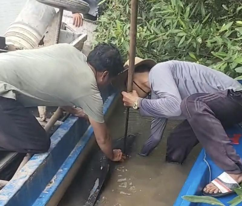 Ngư dân Cà Mau giải cứu cá heo bị chỉa đâm trên sông Gành Hào   - Ảnh 2.