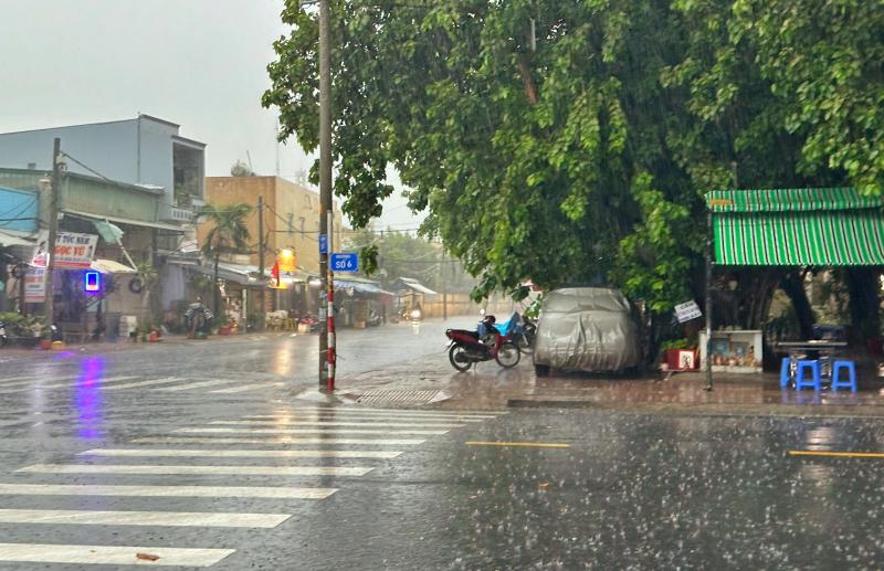 TP.HCM đón trận mưa lớn nhất từ đầu năm đến nay: Bất ngờ ở những 'rốn ngập'- Ảnh 3.