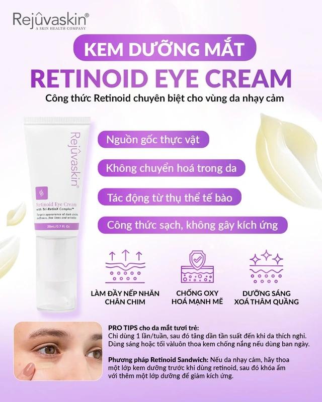 Review kem dưỡng mắt Rejuvaskin Retinoid Eye Cream có làm đầy nếp nhăn, vết chân chim? - Ảnh 6.
