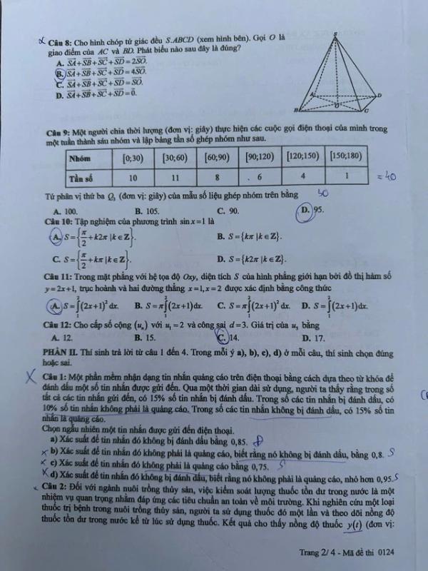 Thi tốt nghiệp THPT 2025: Đề chính thức môn toán - Ảnh 2.