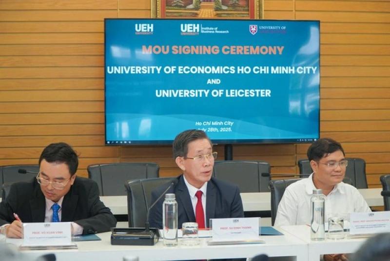 Đại học Kinh tế TP.HCM và Đại học Leicester của Anh ký hợp tác toàn diện- Ảnh 1. Đại học Kinh tế TP.HCM và Đại học Leicester của Anh ký hợp tác toàn diện- Ảnh 1.