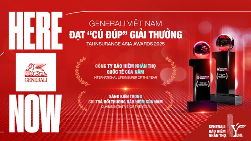 Generali Việt Nam ghi dấu ấn với cú đúp giải thưởng tại Insurance Asia Awards 2025- Ảnh 1. Generali Việt Nam ghi dấu ấn với cú đúp giải thưởng tại Insurance Asia Awards 2025- Ảnh 1.