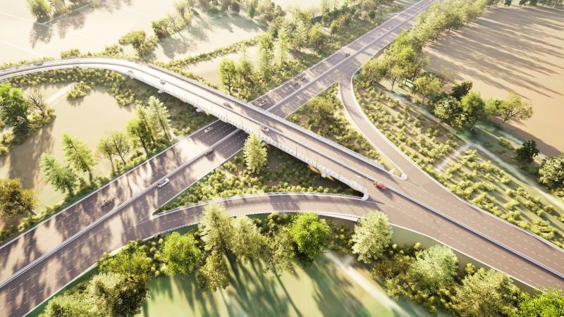 Phối cảnh cao tốc gần 20.000 tỉ nối TP.HCM - Tây Ninh sắp khởi công- Ảnh 4. Phối cảnh cao tốc gần 20.000 tỉ nối TP.HCM - Tây Ninh sắp khởi công- Ảnh 4.