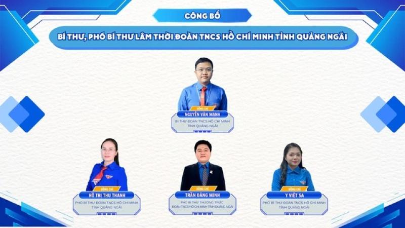 Chỉ định Bí thư và các Phó Bí thư Tỉnh đoàn Quảng Ngãi - Ảnh 1.