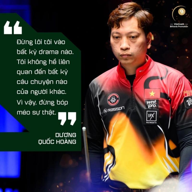 Làng billiards bất ngờ dậy sóng, Hoàng Sao: 'Đừng kéo tôi vào thị phi và bóp méo sự thật'- Ảnh 1. Làng billiards bất ngờ dậy sóng, Hoàng Sao: 'Đừng kéo tôi vào thị phi và bóp méo sự thật'- Ảnh 1.