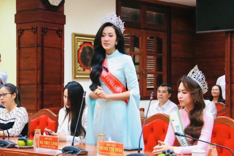 Hoa hậu Hà Trúc Linh: Tuổi trẻ hãy mạnh dạn và tự tin - Ảnh 2.