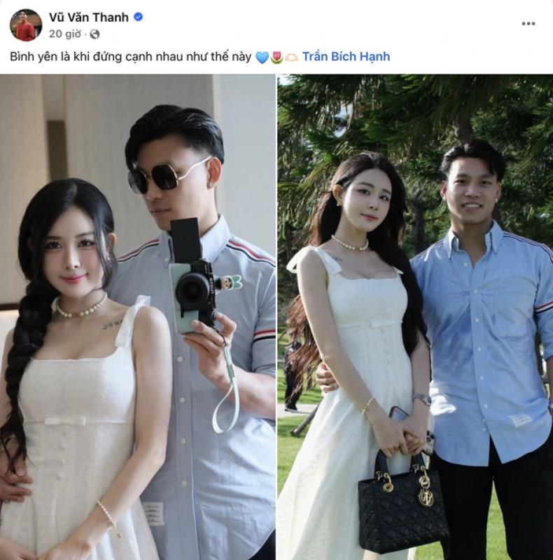 Vũ Văn Thanh khoe ảnh tình tứ cùng bạn gái hot girl, kèm ‘thông điệp’ đáng yêu!- Ảnh 1. Vũ Văn Thanh khoe ảnh tình tứ cùng bạn gái hot girl, kèm ‘thông điệp’ đáng yêu!- Ảnh 1.