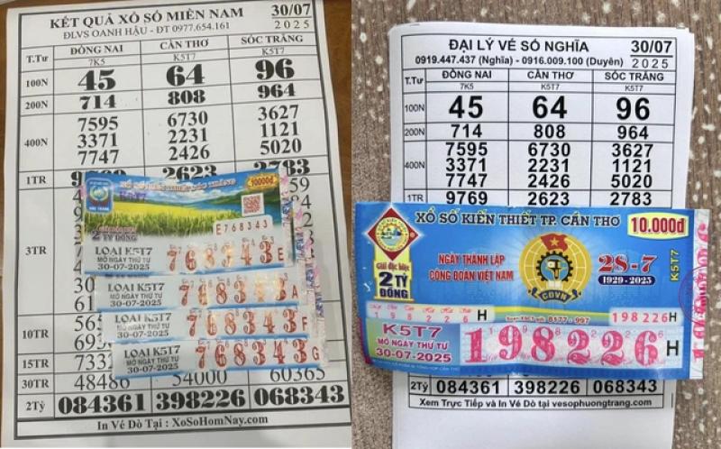 Xổ số miền Nam ngày 30 tháng 7: Nhiều khách ở miền Tây vừa trúng số - Ảnh 1.