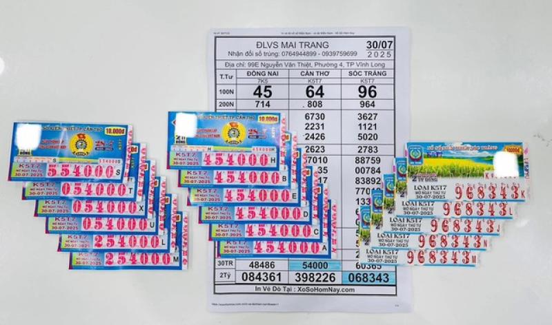 Xổ số miền Nam ngày 30 tháng 7: Đại lý đổi thưởng 17 tờ trúng số- Ảnh 1. Xổ số miền Nam ngày 30 tháng 7: Đại lý đổi thưởng 17 tờ trúng số- Ảnh 1.