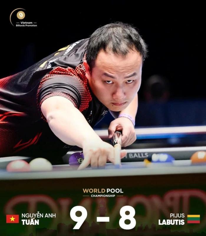 Billiards: Cơ thủ Việt Nam tung siêu phẩm, thắng thót tim đối thủ cực mạnh- Ảnh 1. Billiards: Cơ thủ Việt Nam tung siêu phẩm, thắng thót tim đối thủ cực mạnh- Ảnh 1.