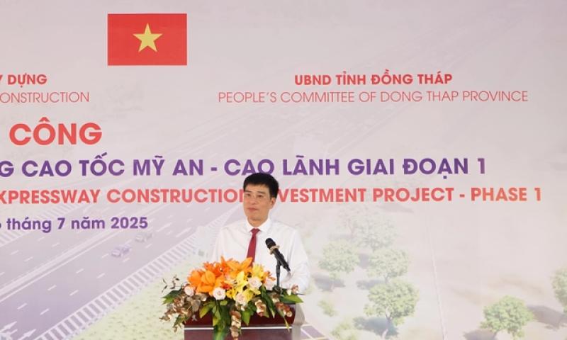 Khởi công cao tốc Mỹ An - Cao Lãnh hơn 6.000 tỉ đồng- Ảnh 1. Khởi công cao tốc Mỹ An - Cao Lãnh hơn 6.000 tỉ đồng- Ảnh 1.
