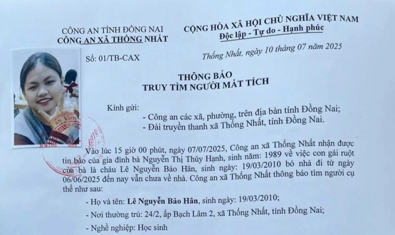 Đồng Nai: Truy tìm 2 cô gái trẻ 'mất tích' - Ảnh 2.