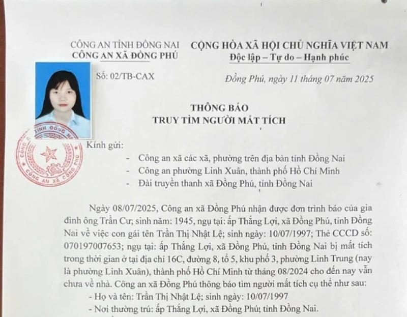 Đồng Nai: Truy tìm 2 cô gái trẻ 'mất tích' - Ảnh 1.