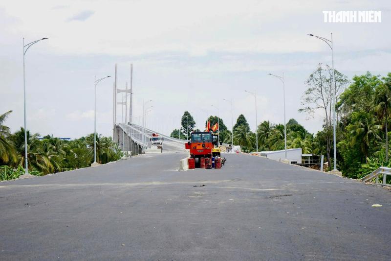 Cận cảnh cầu Rạch Miễu 2 chuẩn bị thông xe trước dịp Quốc khánh 2.9- Ảnh 6. Cận cảnh cầu Rạch Miễu 2 chuẩn bị thông xe trước dịp Quốc khánh 2.9- Ảnh 6.
