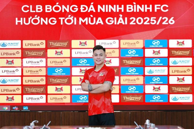 Logo mới của Ninh Bình FC có hình ảnh đặc biệt, sao cũ HAGL ra mắt gây chú ý- Ảnh 3. Logo mới của Ninh Bình FC có hình ảnh đặc biệt, sao cũ HAGL ra mắt gây chú ý- Ảnh 3.