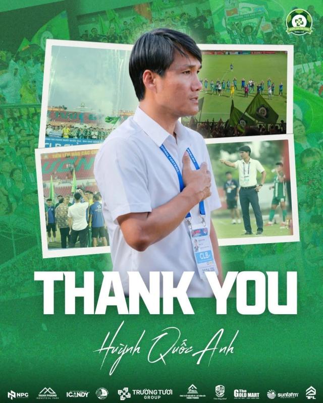 Bình Phước FC dành những lời cảm ơn ngọt ngào, chia tay HLV Huỳnh Quốc Anh- Ảnh 1. Bình Phước FC dành những lời cảm ơn ngọt ngào, chia tay HLV Huỳnh Quốc Anh- Ảnh 1.
