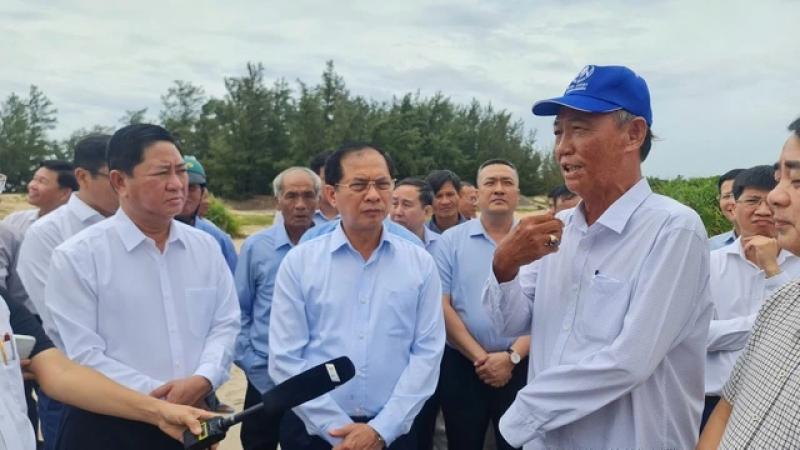 Phó thủ tướng Bùi Thanh Sơn kiểm tra địa điểm quy hoạch Nhà máy điện hạt nhân Ninh Thuận- Ảnh 3. Phó thủ tướng Bùi Thanh Sơn kiểm tra địa điểm quy hoạch Nhà máy điện hạt nhân Ninh Thuận- Ảnh 3.