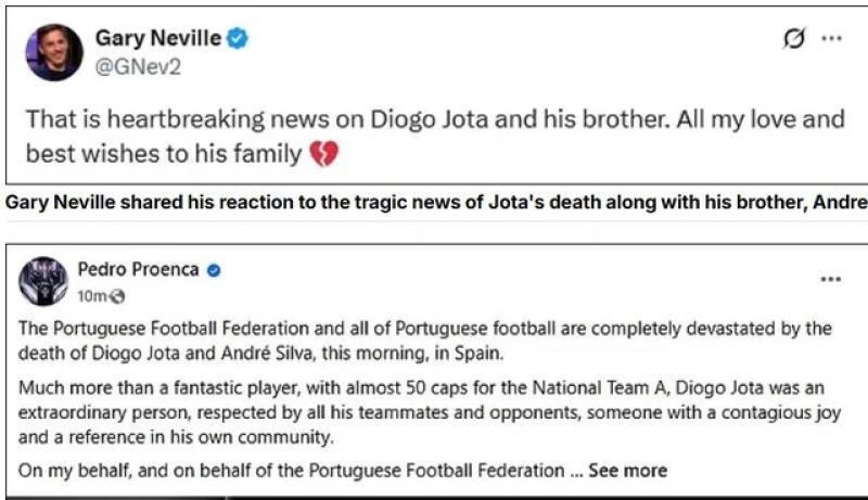Ngôi sao Livepool Diogo Jota tử nạn: Thế giới bóng đá bàng hoàng, thương tiếc- Ảnh 2. Ngôi sao Livepool Diogo Jota tử nạn: Thế giới bóng đá bàng hoàng, thương tiếc- Ảnh 2.