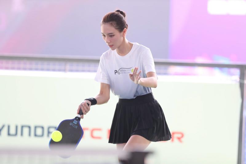 Hoa hậu Hà Trúc Linh cùng dàn bóng hồng khuấy động giải pickleball Việt Nam - Ảnh 3.