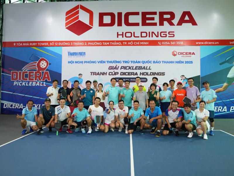 Tranh tài sôi nổi tại giải pickleball tranh cúp DICERA - Ảnh 5.