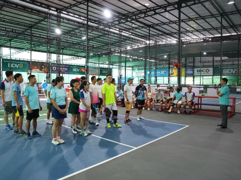 Tranh tài sôi nổi tại giải pickleball tranh cúp DICERA - Ảnh 1.