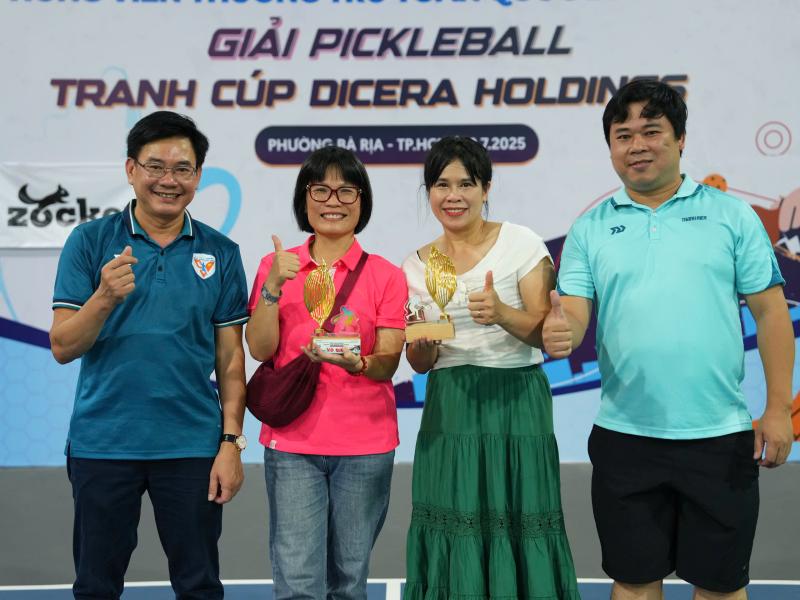 Tranh tài sôi nổi tại giải pickleball tranh cúp DICERA - Ảnh 11.