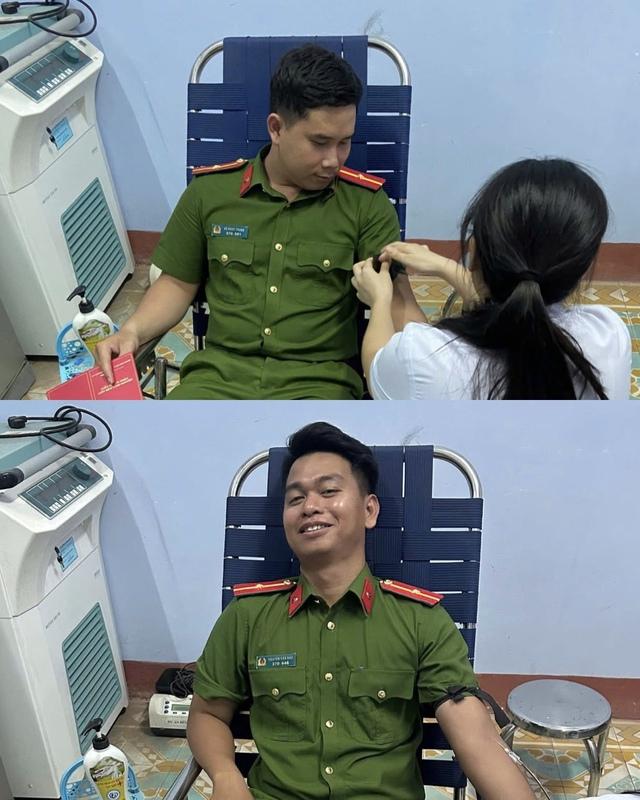 Hai chiến sĩ công an vượt 40 km hiến máu cứu người nguy kịch trong đêm- Ảnh 1. Hai chiến sĩ công an vượt 40 km hiến máu cứu người nguy kịch trong đêm- Ảnh 1.