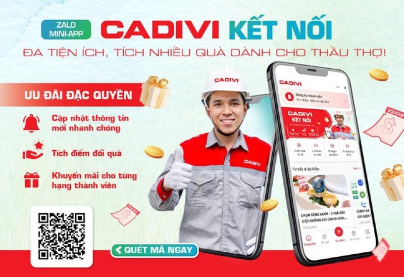CADIVI ra mắt Zalo Mini app ‘CADIVI kết nối’: Nền tảng chăm sóc nhà thầu toàn diện- Ảnh 2. CADIVI ra mắt Zalo Mini app ‘CADIVI kết nối’: Nền tảng chăm sóc nhà thầu toàn diện- Ảnh 2.