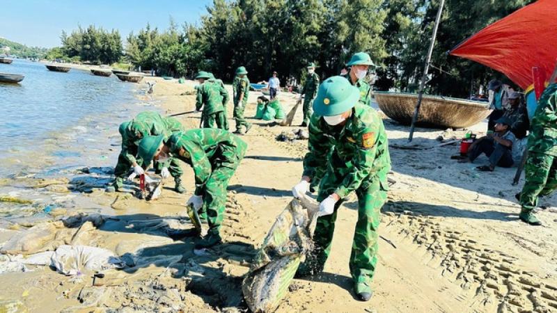 Quảng Ngãi: Hơn 15 tấn rác thải được thu gom ở bờ biển Sa Cần - Ảnh 2.