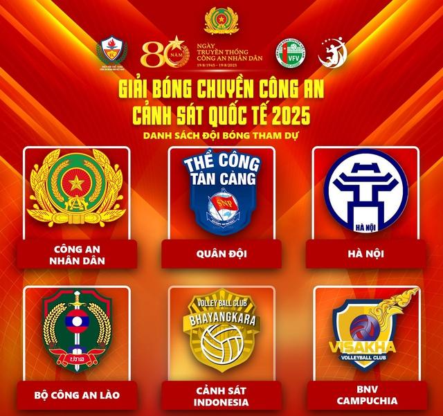 Ngoại binh cao 2,05 m cùng dàn sao Việt Nam đọ sức tại giải bóng chuyền Công an, Cảnh sát quốc tế- Ảnh 1.