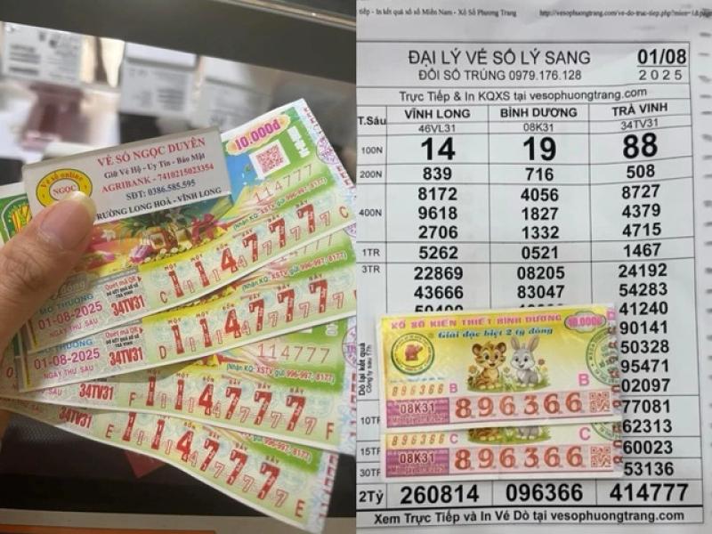 Xổ số miền Nam ngày 1 tháng 8: Khách trúng 4 tờ, nhờ hàng xóm đổi thưởng - Ảnh 1.