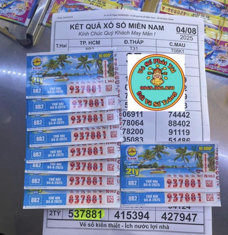 Vừa trúng xổ số miền Nam ngày 4 tháng 8, anh công nhân TP.HCM nhận 500 triệu - Ảnh 1.