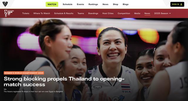 Ra quân thắng lợi ở giải bóng chuyền thế giới, Thái Lan được FIVB khen ngợi: ‘Rất ấn tượng’- Ảnh 1.