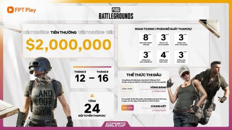 3 đội PUBG của Việt Nam tranh tài tại EWC 2025, xem trực tiếp ở đâu?- Ảnh 2. 3 đội PUBG của Việt Nam tranh tài tại EWC 2025, xem trực tiếp ở đâu?- Ảnh 2.
