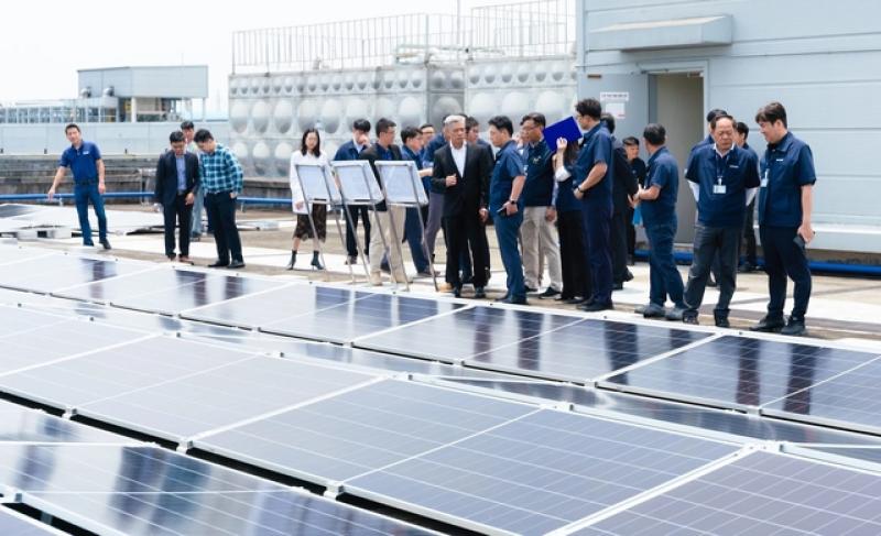 Samsung thu hơn 2,5 triệu kWh mỗi năm từ điện mặt trời áp mái tại Việt Nam- Ảnh 1. Samsung thu hơn 2,5 triệu kWh mỗi năm từ điện mặt trời áp mái tại Việt Nam- Ảnh 1.