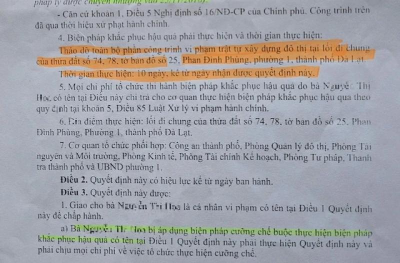 Lấn chiếm lối đi chung làm kho, nhà vệ sinh ở P.Xuân Hương - Đà Lạt - Ảnh 3.
