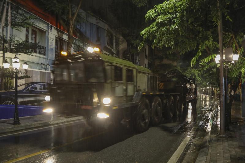 Dàn khí tài tham gia nhiệm vụ A80 tập kết về trung tâm Hà Nội trong đêm - Ảnh 13.