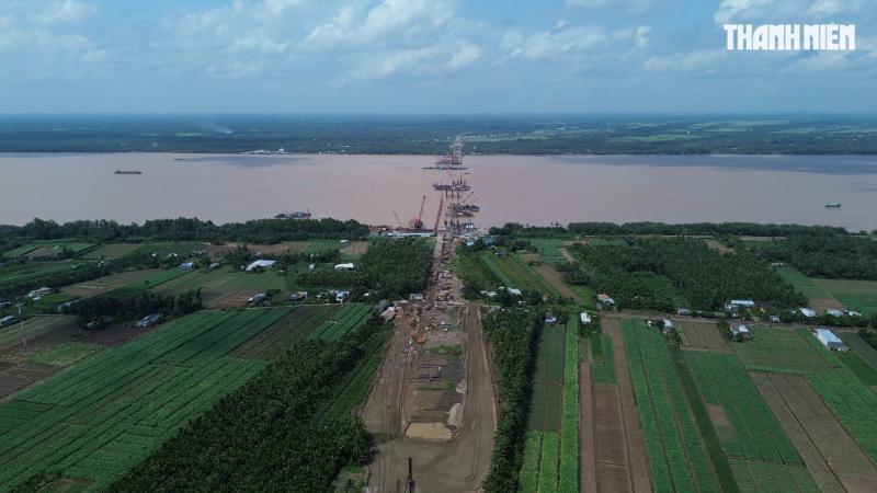 Ngưng cho xe qua cầu Đại Ngãi 2 để tiếp tục thi công - Ảnh 3.