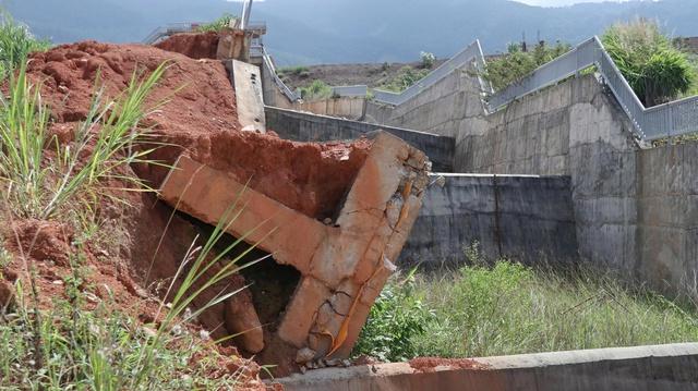 Cận cảnh hồ chứa nước Đông Thanh ở Lâm Đồng sau 2 năm sạt trượt - Ảnh 3.