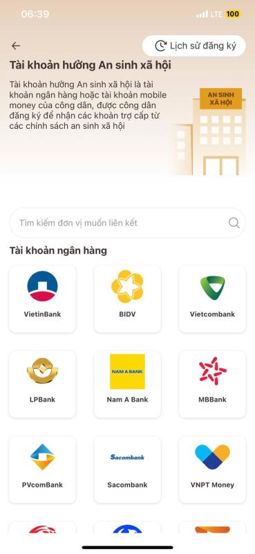Những ngân hàng nào đã liên kết trên tài khoản an sinh xã hội của VNeID?- Ảnh 1.