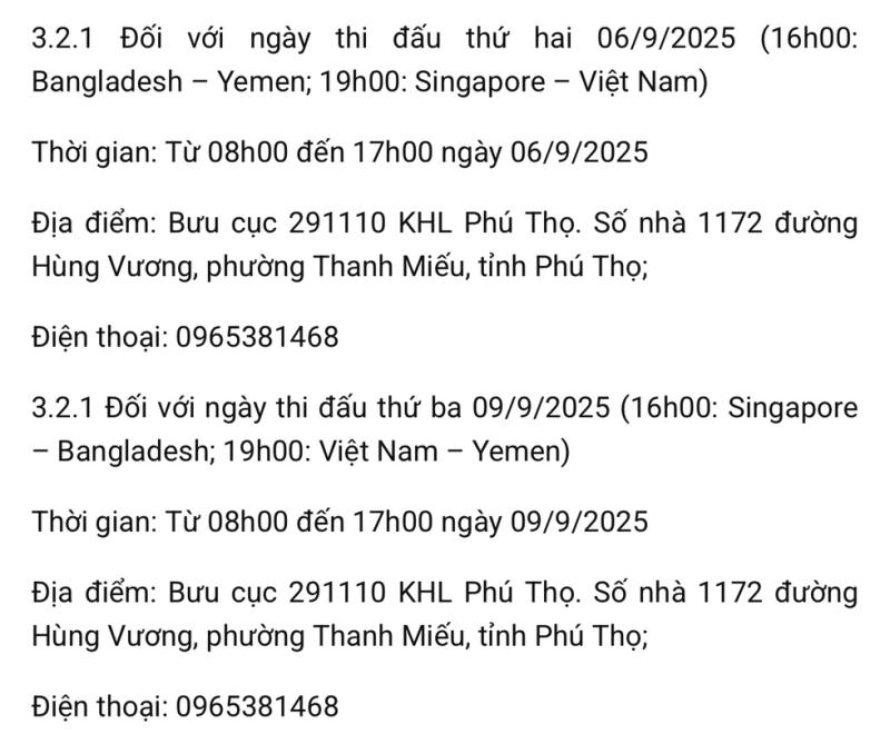 Muốn sân Việt Trì thành chảo lửa, giúp U.23 Việt Nam đi châu Á: Hãy mua vé, giá rất mềm!
- Ảnh 6.